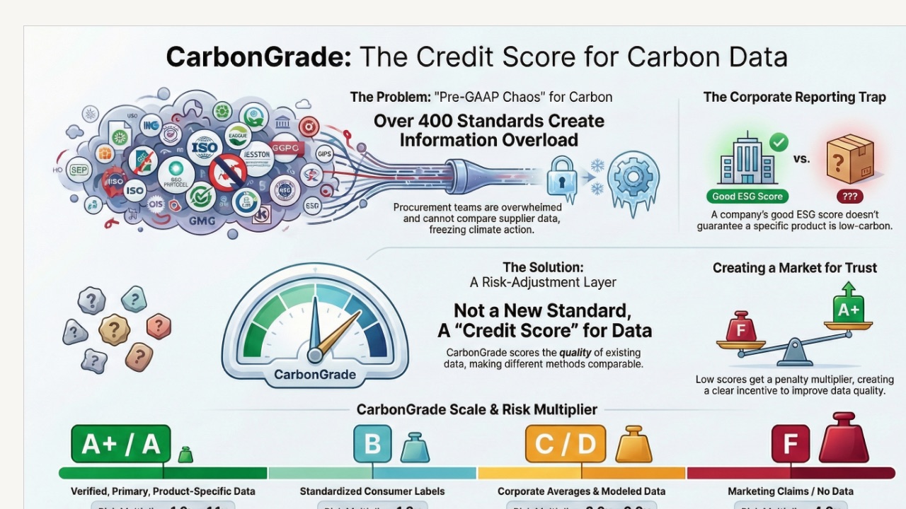CarbonGrade Methodology Infographic — Infographic
